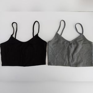 Topshop Cropped Tanks - 2 pack